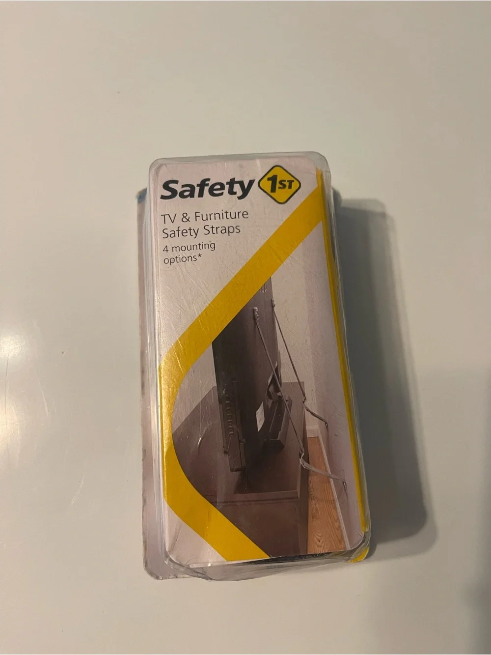 Safety 1st TV & Furniture Safety Straps - Yellow/White Packaging